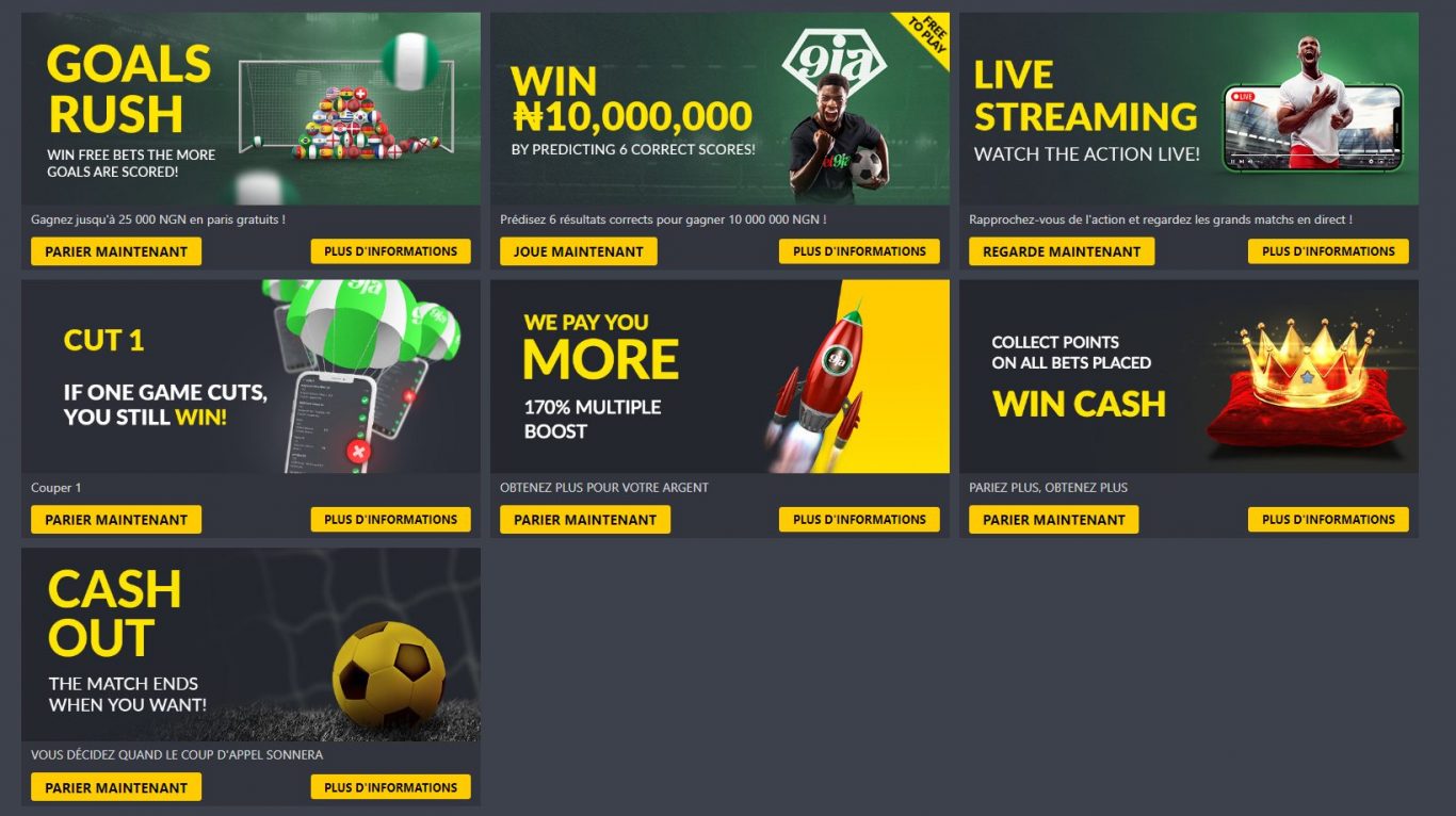 Les Divers Types de Bet9ja Bonus