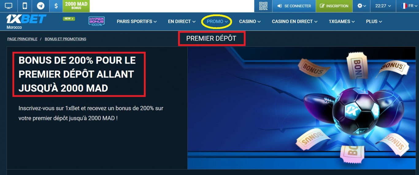 Premier Dépôt sur 1xBet